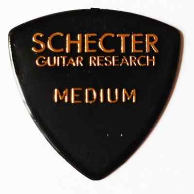 SCHECTER Pick Nylon Triangle Medium Embossed SPD-MN10BK x 10 picks