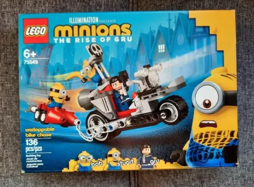 LEGO 75549  Minions Unstoppable Bike Chase  Unopened, 100% complete GRU