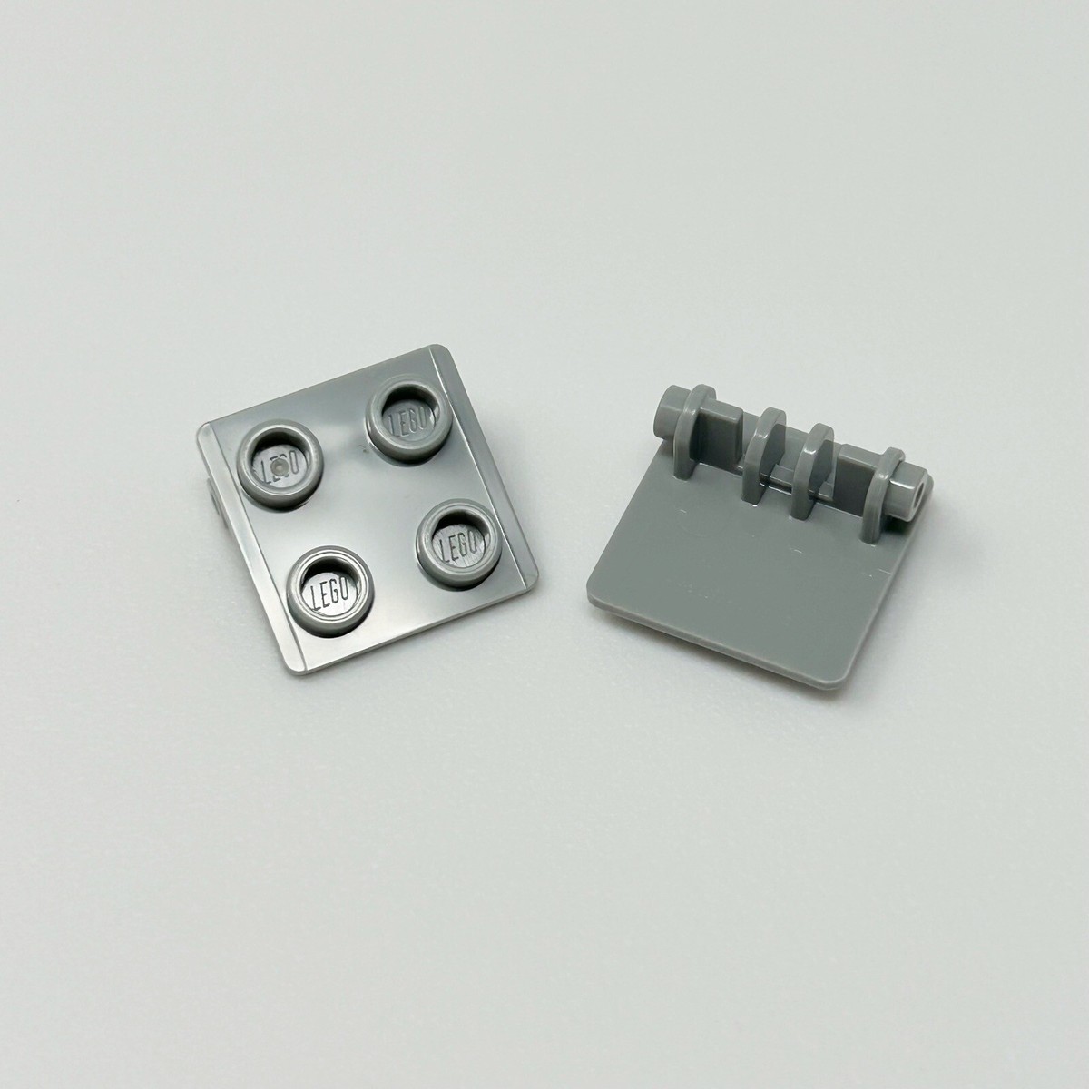 6134 LEGO Parts Hinge Brick 2x2 Top Plate LIGHT BLUISH GRAY (2) | eBay