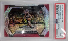2019-20 Panini Prizm Widescreen Mojo Prizm /25 James Harden #2 PSA 9
