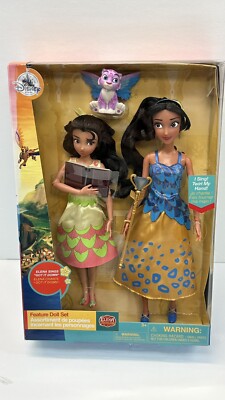 Disney Store Elena of Avalor Singing Doll Set of 2-Elena, Isabel