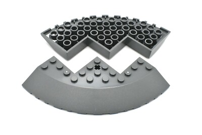 TCM BRICKS Dark Bluish Gray Brick Round Corner 10x10 Slope 33 X2 Compatible Part