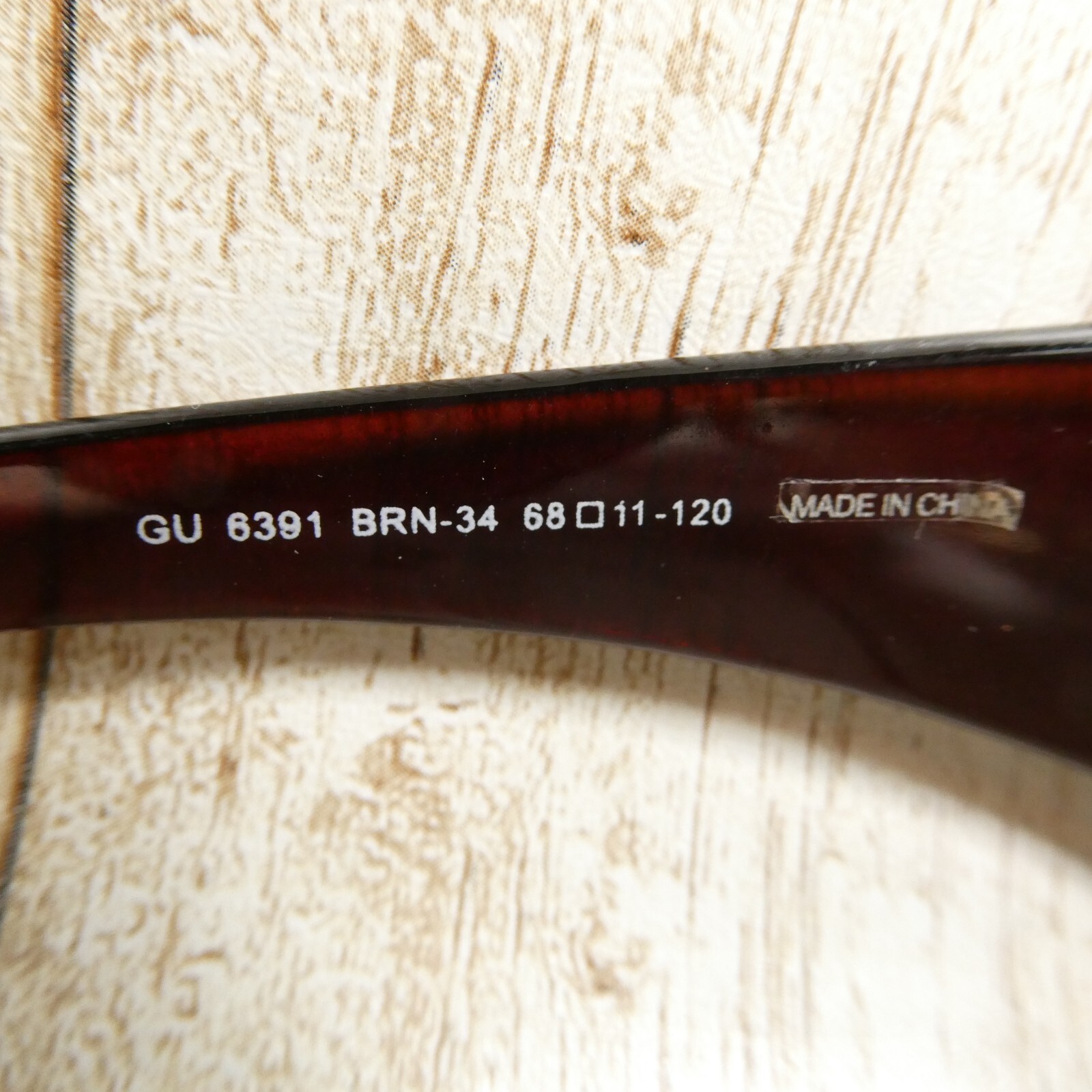 Guess Transparent Brown Gradient Wrap Sunglasses … - image 11