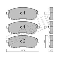 Metelli BremsbeläGe Bremsbelegsatz Vorne FüR Nissan Maxima/Maxima Qx Iv 200 Sx