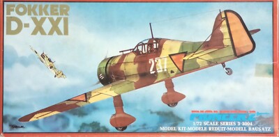 Pioneer 2 1/72 Series 3.  Fokker D-XXI Plastic Model Kit (#3004)