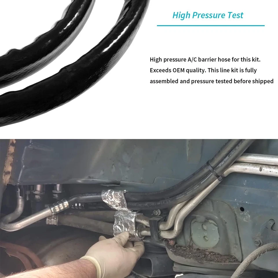 AT34653 Juego de línea de aire acondicionado trasera Chevrolet Traverse 2009-2016 kit de manguera de aire acondicionado auxiliar trasera Foto 4 de 4