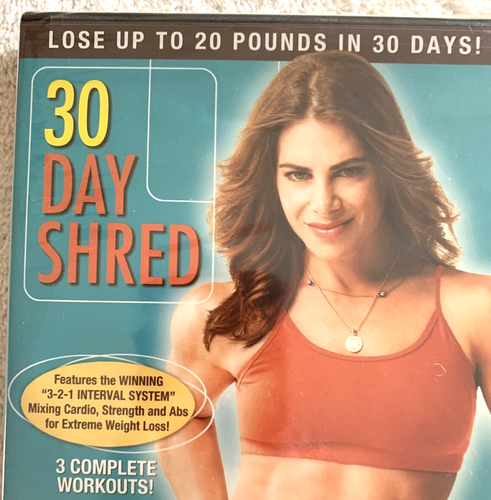 Jillian Michaels 30 Day Shred DVD Lose 20 Pounds New Sealed - Picture 3 of 8