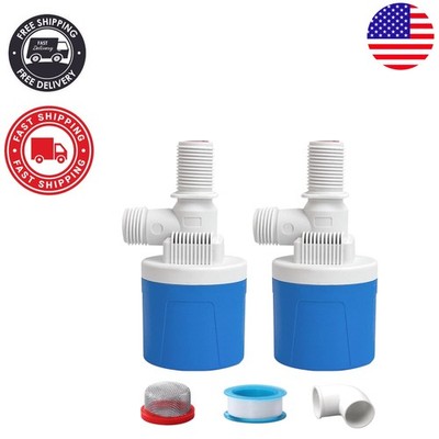 2 Pack Automatic Water Level Control Float Valves - Easy Installation & Reliable