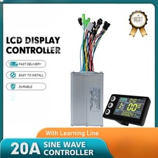 Bicicletta Elettrica 36/48V 20A 3 Modalità Regolatore Onda Sinusoidale Spina SM con Display LCD S866