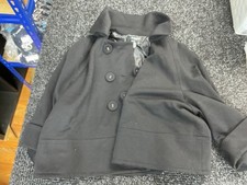 Sandro Paris Women s Wool Pea Coat Black Tail...