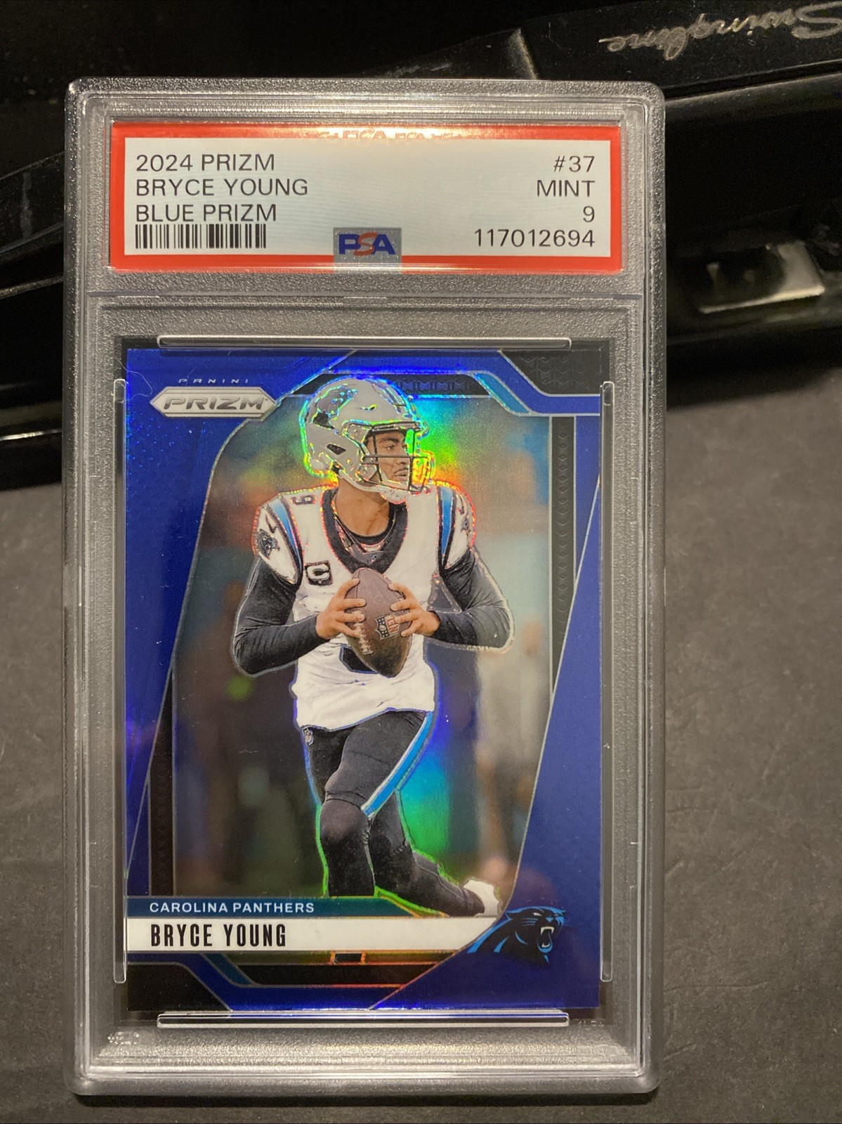 2024 Panini Prizm Bryce Young Retail Blue SSP #37 Panthers