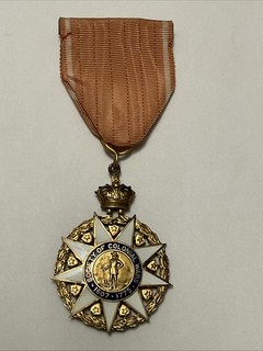 Distintivo Medaglia Nastro Medaglia Società Guerre Coloniali Ecc Cond
