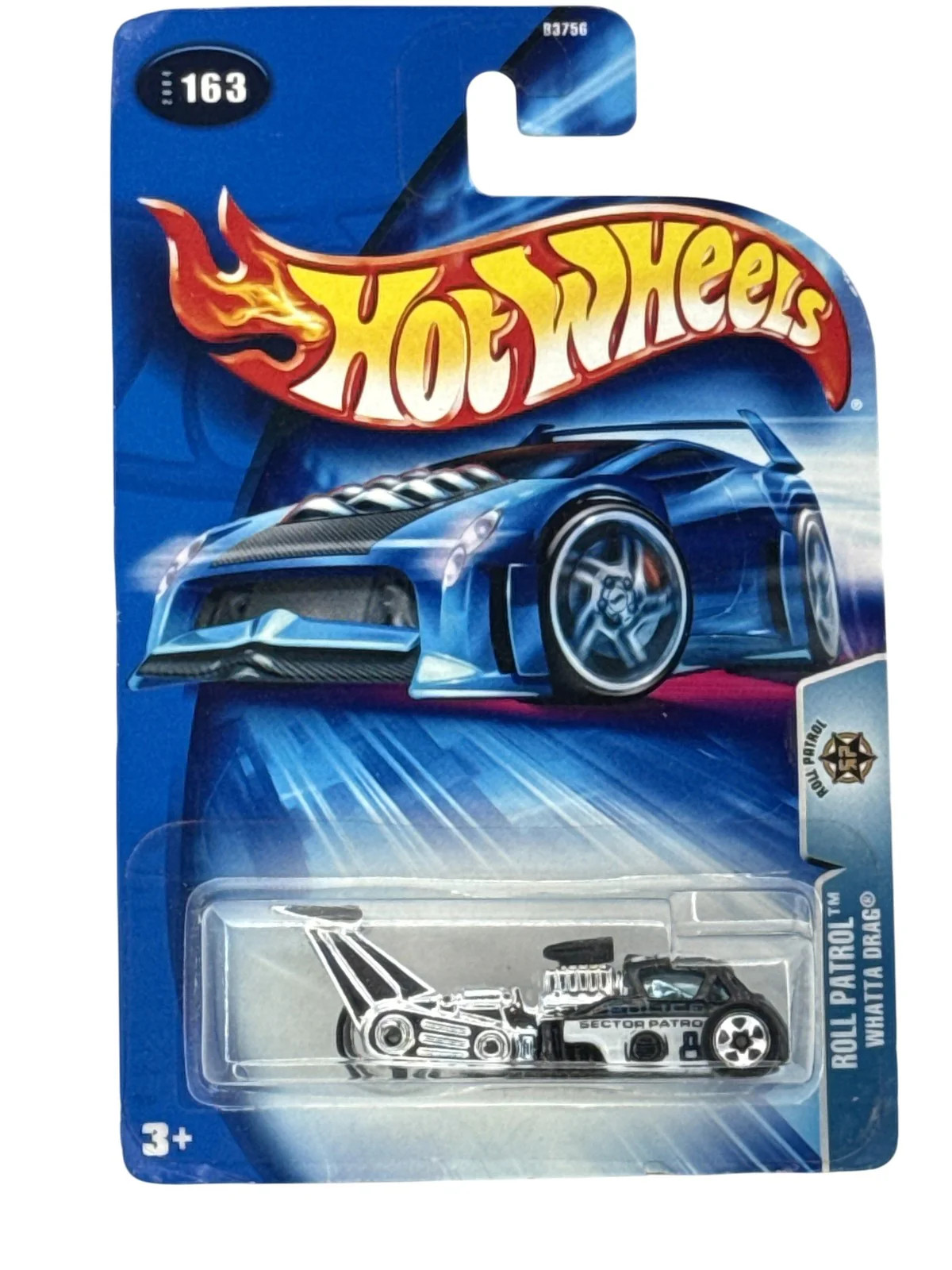 Vintage Hot Wheels Roll Patrol Whatta Drag 2004 Diecast Car New Sealed Blue Card