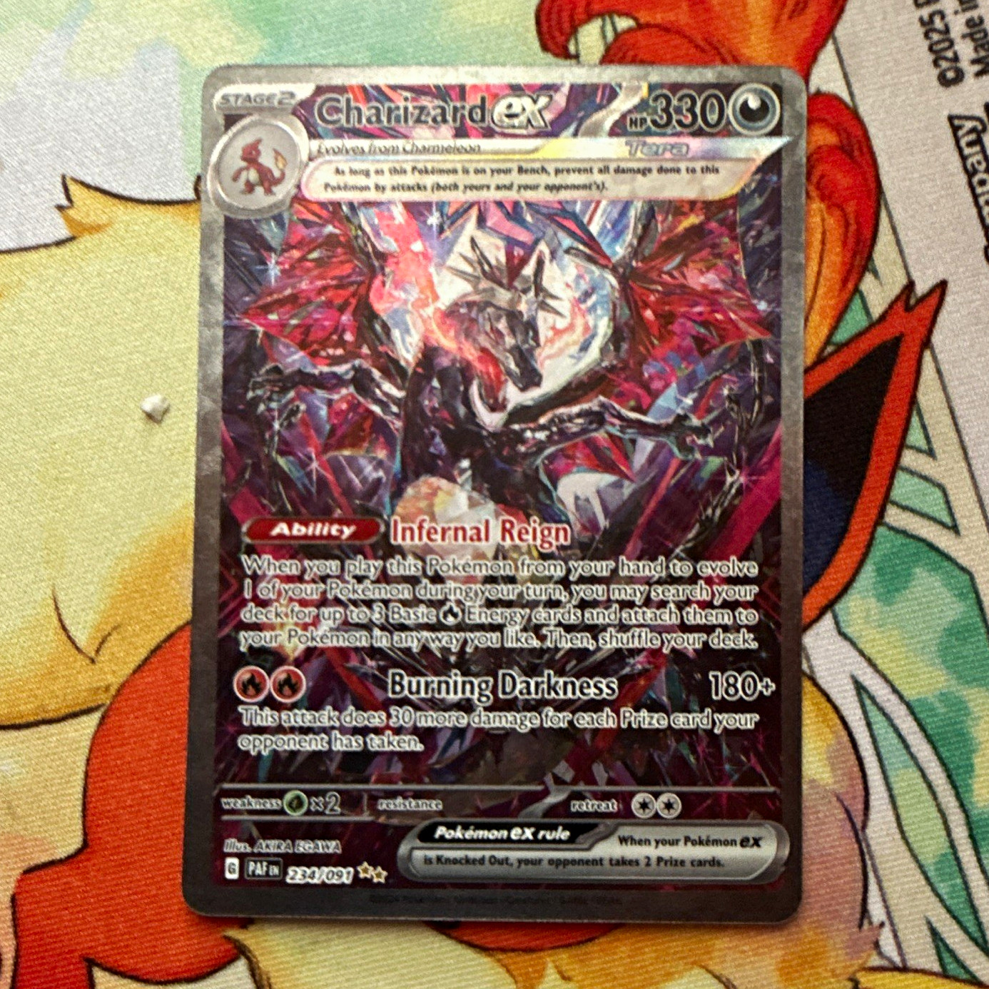 Pokemon TCG Charizard ex 234/091 SV Paldean Fates SIR Full Art Holo 330HP