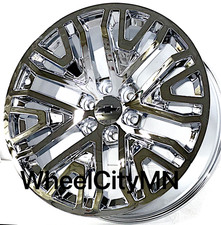 22 Chrome Oe 5906 Replica Sev Rims Fits 2024 Chevy Tahoe Suburban Rst Z71 6x5.5