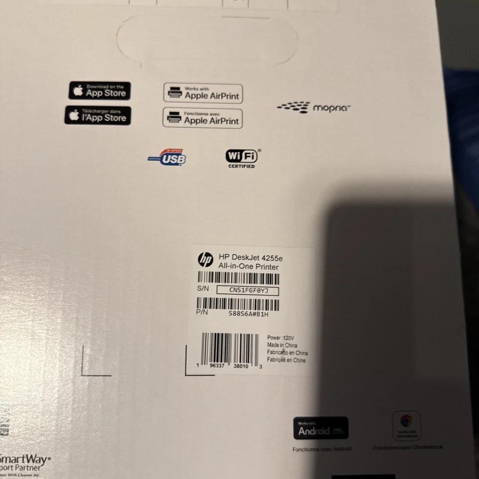 HP DeskJet 4255e Wireless Color All-In-One Inkjet Printer Print Scan Copy Best - Image 4 of 4