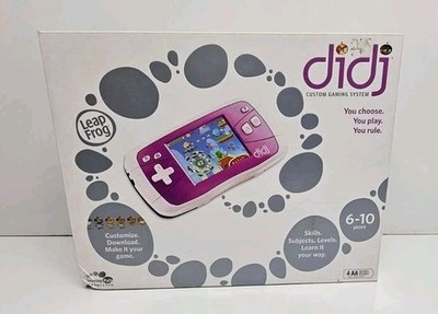 2008 Leap Frog Didj Purple Handheld Custom Gaming System New