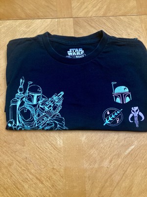 Star Wars Mad Engine Men's Small Short Sleeve Star Wars Boba Felt Tshirt