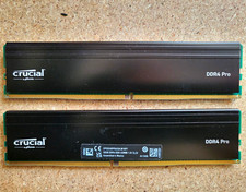 Crucial DDR4 Pro 64GB (2x32GB) DDR4-3200 UDIMM Non-ECC Unbuffered