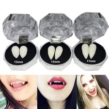 Secaden 3 Pairs Vampire Teeth Fangs Dentures Cosplay Props Medium, Off-white