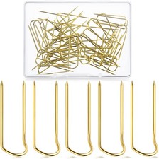 MTLEE 50 Pieces Sewing U-pins Fork Needlecrafts Double Blocking Stainless Steel
