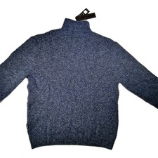 Replay Textured Knit Jumper Mens XL Blue Blue Marl New With Tags Warm Casual