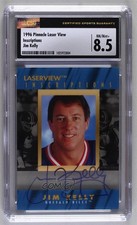 1996 Pinnacle Laser View Inscriptions 2691/3100 Jim Kelly CSG 8.5 Auto HOF kn8