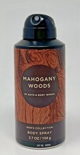 Bath  Body Works Men's Collection Mahogany Woods Body Spray NEW-FREE SHIPPING