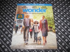 Wonder (Blu-ray + DVD, 2017) PG / Julia Roberts, Owen Wilson, Jacob Tremblay NEW