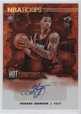 2024 Panini NBA Hoops Hot Signatures Rookies Keshad Johnson #HSR-KES Auto 0m89