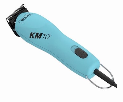 Wahl KM10 2 Speed Brushless Motor Clipper - Turquoise with blades, combs, & bag