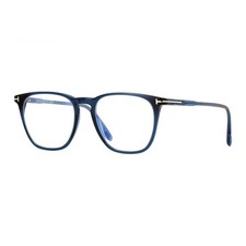 Tom Ford FT5937-B 090 Shiny Blue 52mm Eyeglasses New Authentic