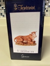 Vintage Fontanini Seated Ox 54016 ROMAN Nativity Italy 2005 New Open Box 