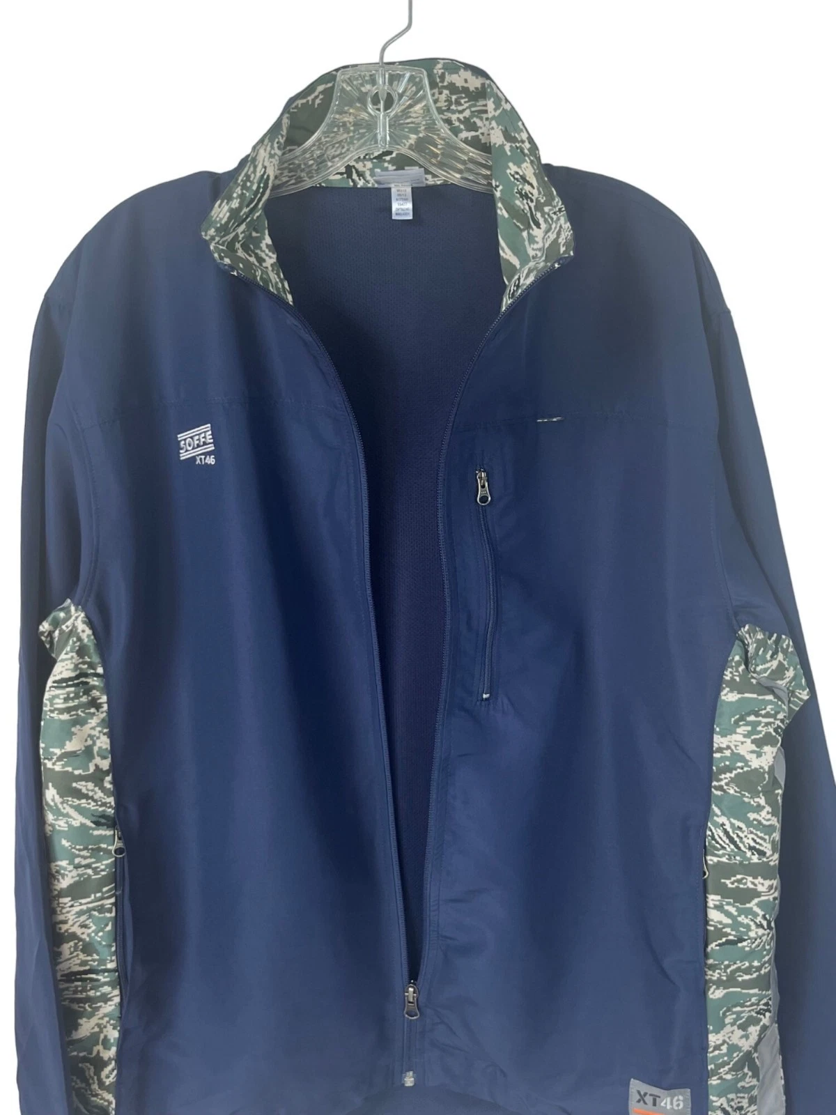 Soffe XT46 Zipper Jacket Mens Medium Blue New Camo Extreme Training - product detail image 5