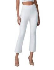 Commando Faux Leather Crop Flare Legging White