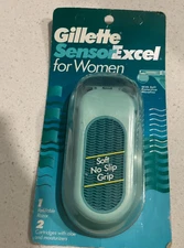VTG 1996 Gillette Sensor Excel for Women 1 Razor with 2 Cartridges NEW SEALED