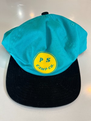 POLER Camp Vibes Happy Camper Trucker Hat Snapback Teal and Black 