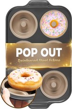 Silicone Donut Pan Baking W/ Metal Frame 3.35 Inch Large doughnut pan,donut
