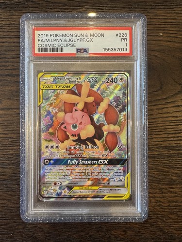 Mega Lopunny & Jigglypuff-GX graded PSA 1 for sale on eBay