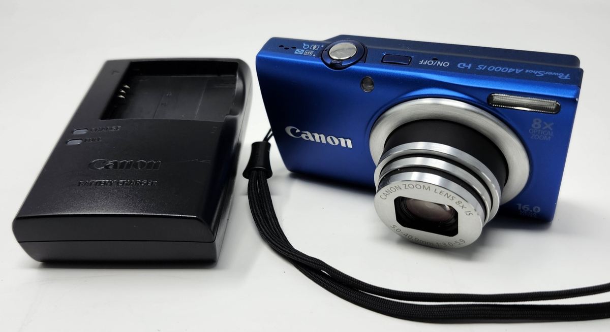 Canon PowerShot A4000 IS 16.0MP Digital Camera - Blue for sale