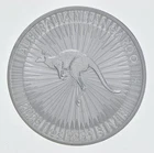 Australian Silver Kangaroo 1 oz coin from a recent eBay sale