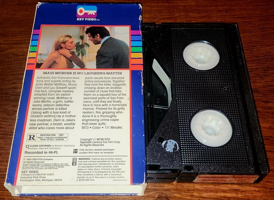 The Laughing Policeman (1974) Betamax Beta NOT VHS RARE Key Video Walter Matthau Foto 2 de 2
