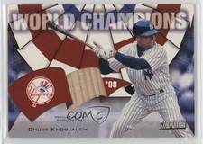 2002 Topps Stadium Club World Champions Relics Chuck Knoblauch #WC-CK ni4
