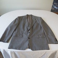 Christian Dior Monsieur Micro Plaid Two Button Blazer Men's 43L Classic Preppy