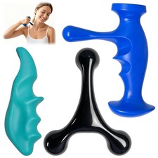 Abnaok Trigger Point Massage Tool for Deep Travel Size, Black, Green, Blue