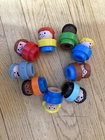 Vintage Fisher-Price Chunky Little People Figures Lot of 9