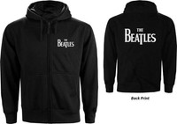 Gadget - Beatles (The): Rock Off - Drop T Logo Back Print (Felpa Con Cappuccio D
