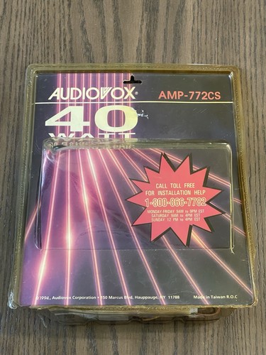 VINTAGE NOS AUDIOVOX AMP-772CS OLD SCHOOL GRAPHIC 10 BAND EQ RARE NEW READ
