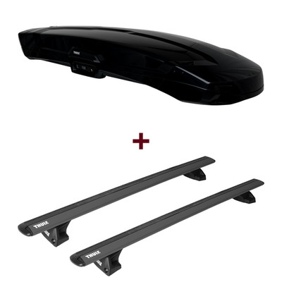 Dachbox Thule Vector Alpine + Dachträger Thule für Ford Tourneo Cust. V710 / NXN