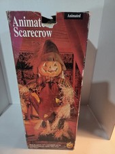 VTG Gemmy Animated Scarecrow With Sound  Movement Halloween Factory 1994 WORKS